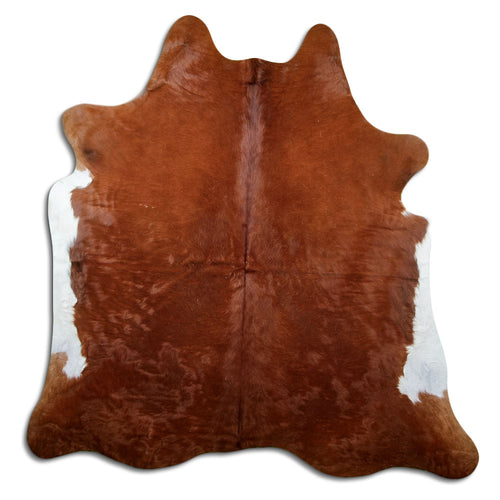 Brown Cowhide Rug L