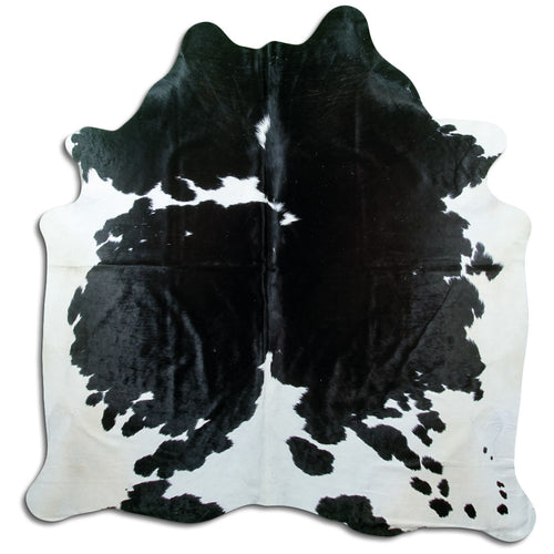 Black & White Cowhide Rug XXL