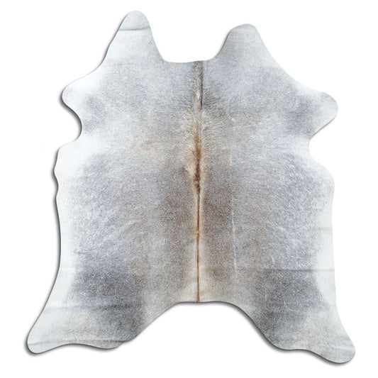 Tan Grey Cowhide Rug M
