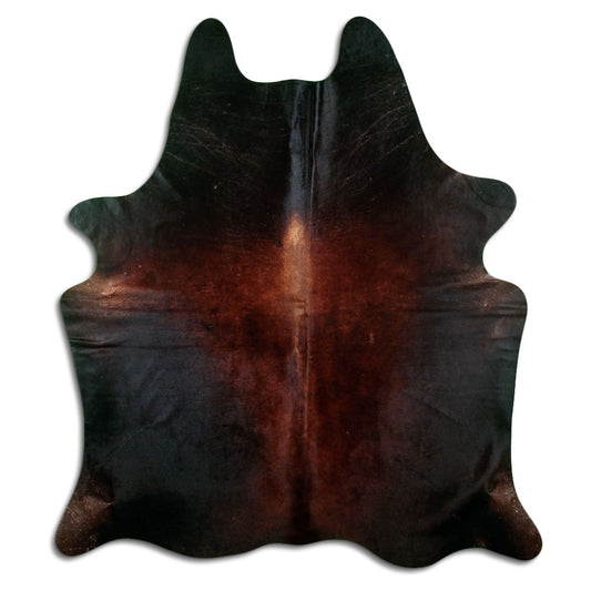 Brown Cowhide Rug L