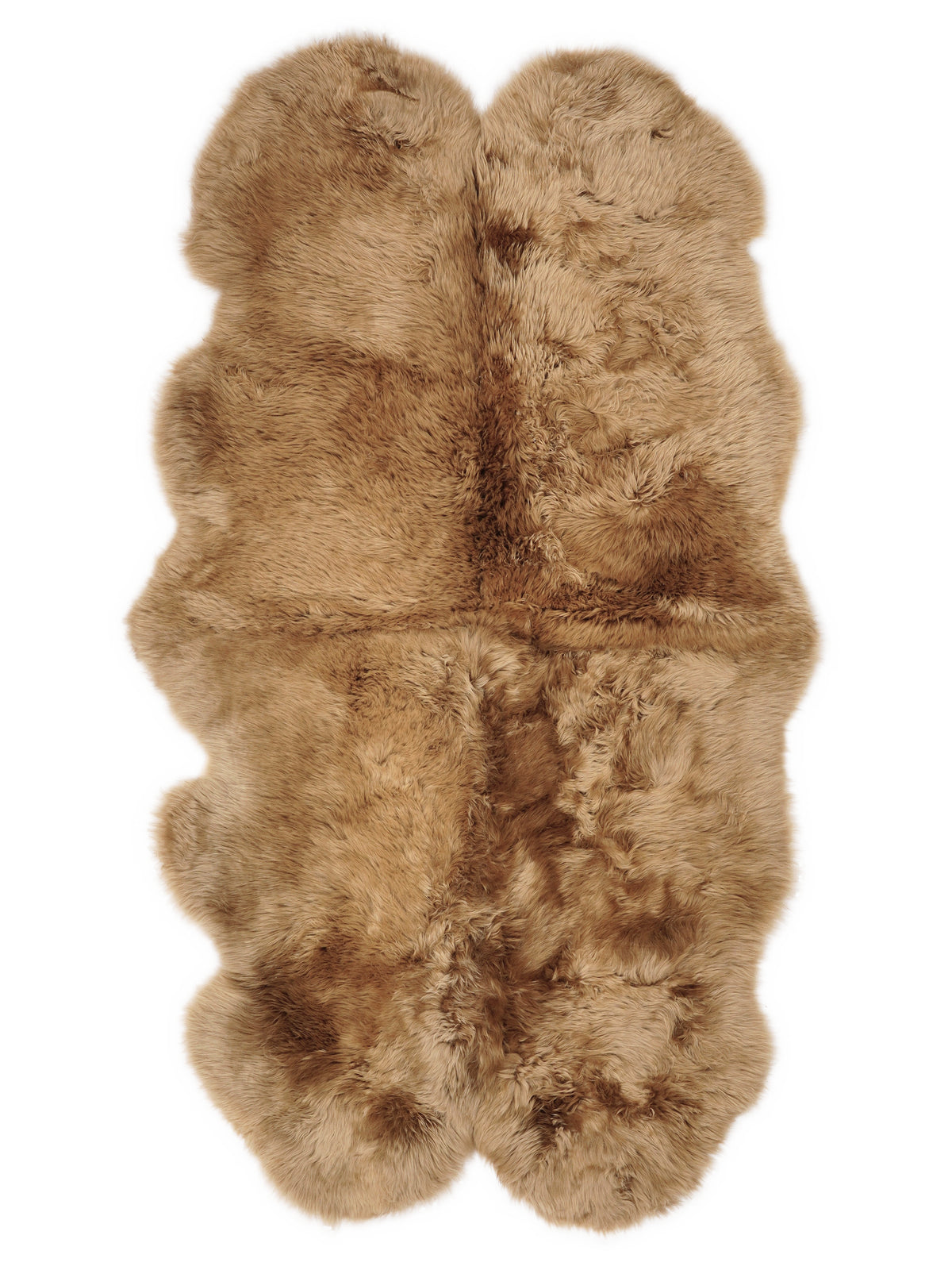 New Zealand Sheepskin Rug Quad, Camel