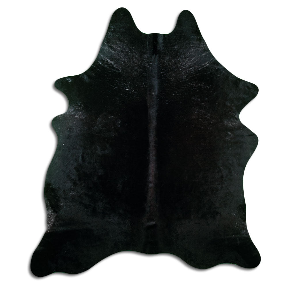 Black Cowhide Rug XL