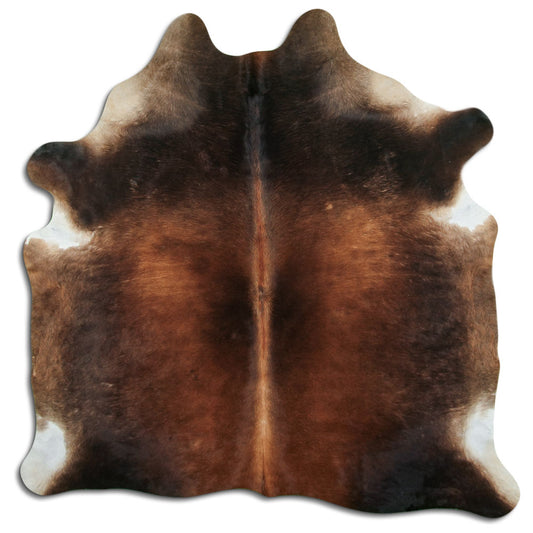 Brown Cowhide Rug L