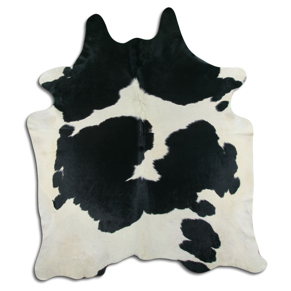 Black & White Cowhide Rug XXL