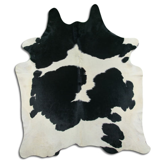 Black & White Cowhide Rug XXL