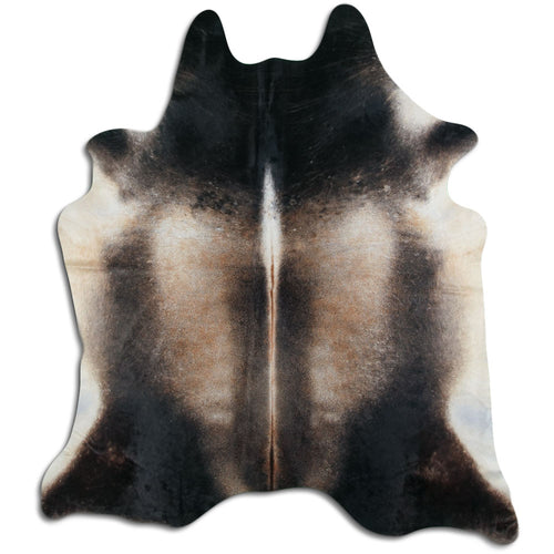 Tan Grey Cowhide Rug XXL