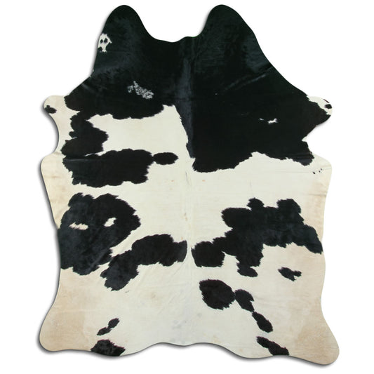 Black & White Cowhide Rug XL