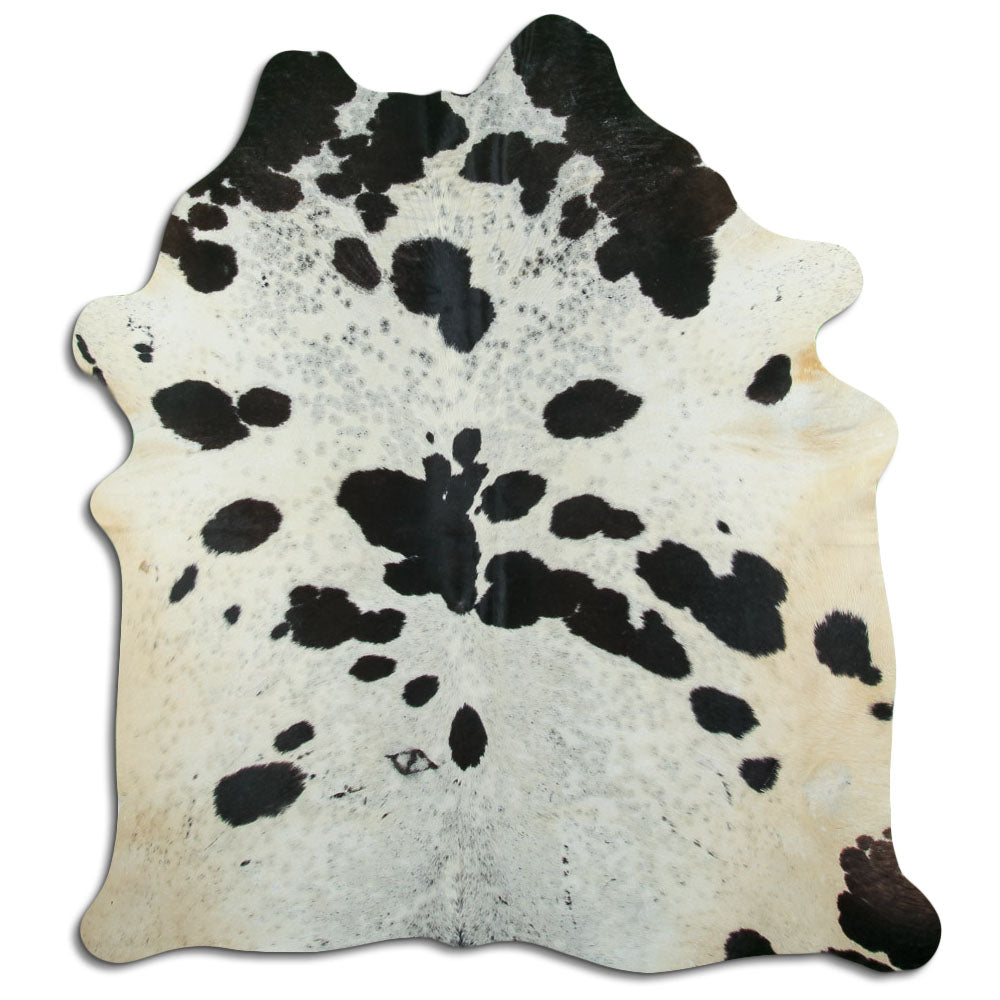 Black & White Cowhide Rug XL