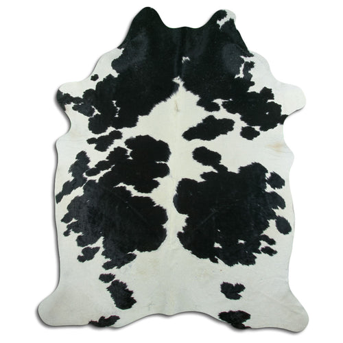 Black & White Cowhide Rug XXL
