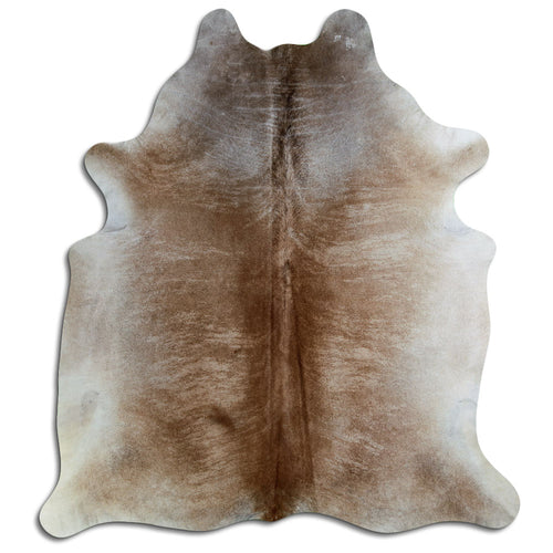 Tan Grey Cowhide Rug XXL