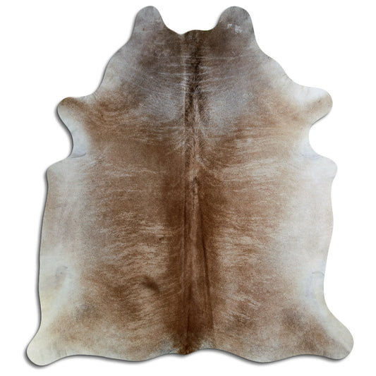 Tan Grey Cowhide Rug XXL