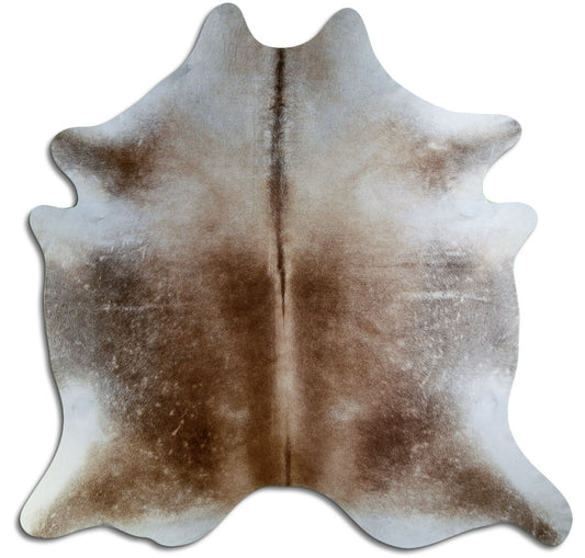 Tan Grey Cowhide Rug XL