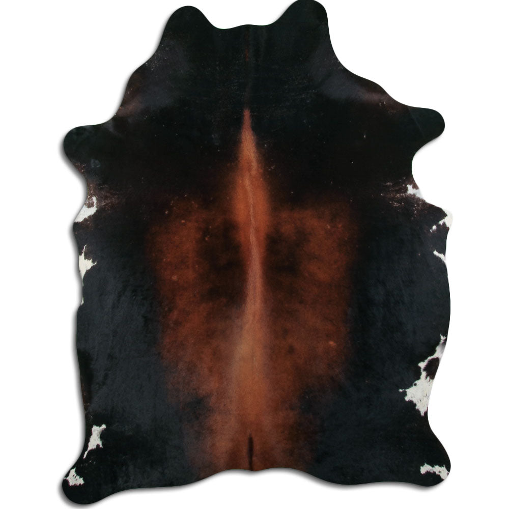 Brown Cowhide Rug L