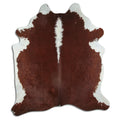 Brown & White Cowhide Rug XL