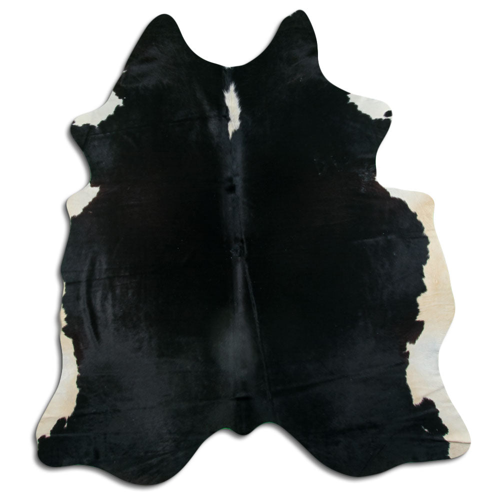 Brown & White Cowhide Rug XXL