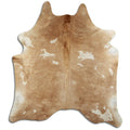 Brown & White Cowhide Rug XL