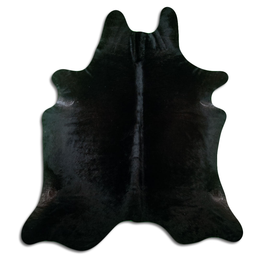 Black Cowhide Rug XL