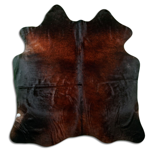 Brown Cowhide Rug L