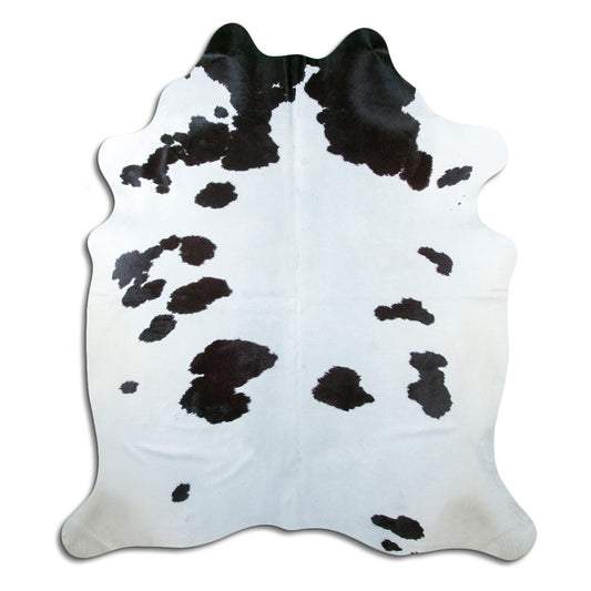 Black & White Cowhide Rug XL