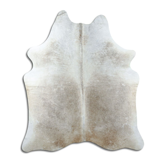 Tan Grey Cowhide Rug L