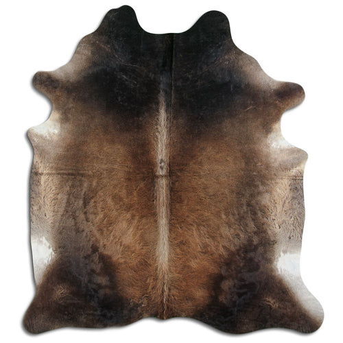 Tan Grey Cowhide Rug XXL