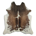 Brown & White Cowhide Rug XL