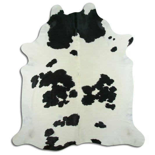Black & White Cowhide Rug XL