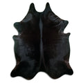 Black Cowhide Rug XXL