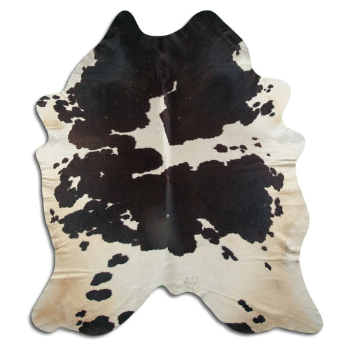 Brown & White Cowhide Rug XXL