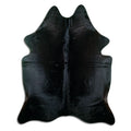 Black Cowhide Rug XXL