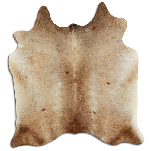 Tan Grey Cowhide Rug M