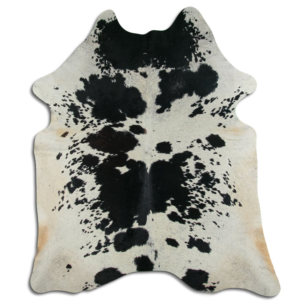 Black & White Cowhide Rug XXL