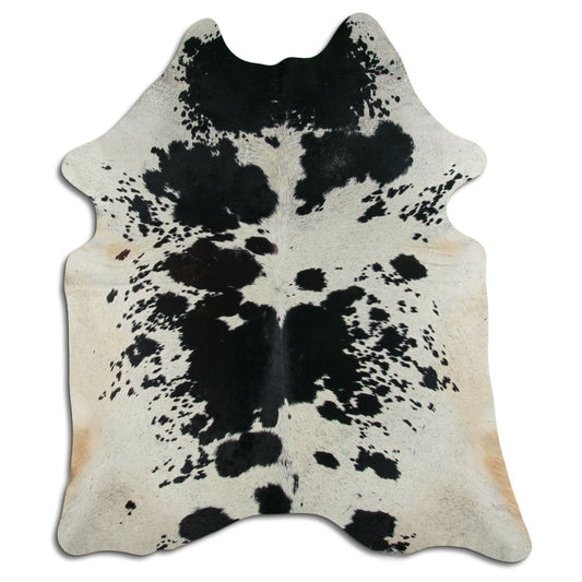 Black & White Cowhide Rug XXL
