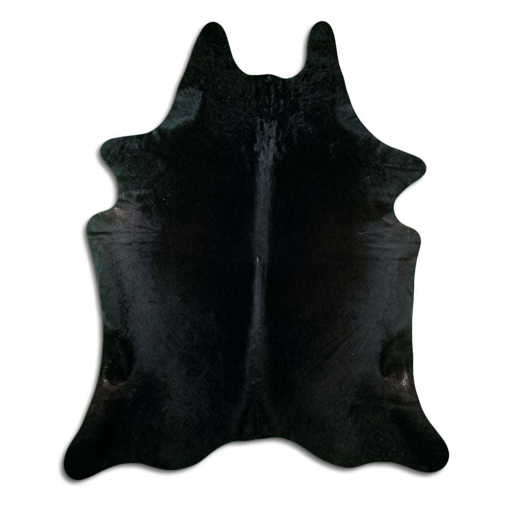 Black Cowhide Rug XXL