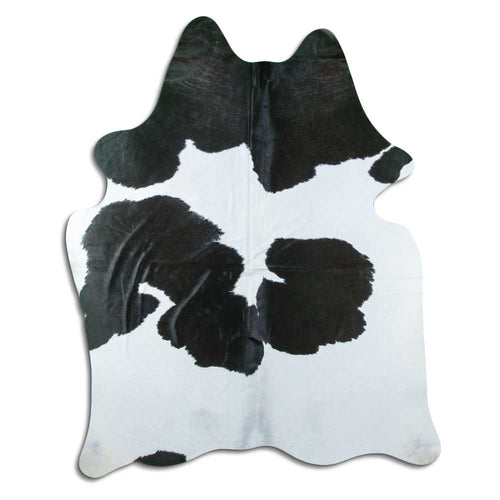 Black & White Cowhide Rug XL