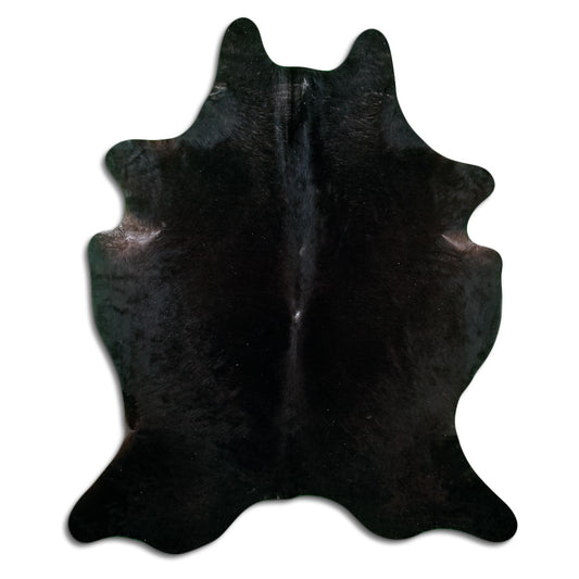 Black Cowhide Rug XXL