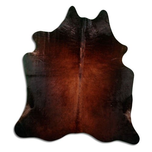Brown Cowhide Rug L