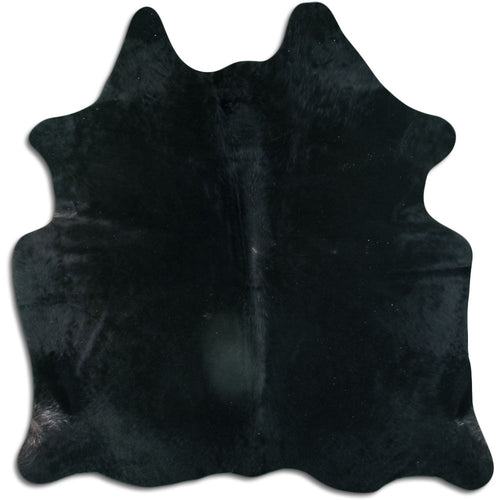 Black Cowhide Rug M