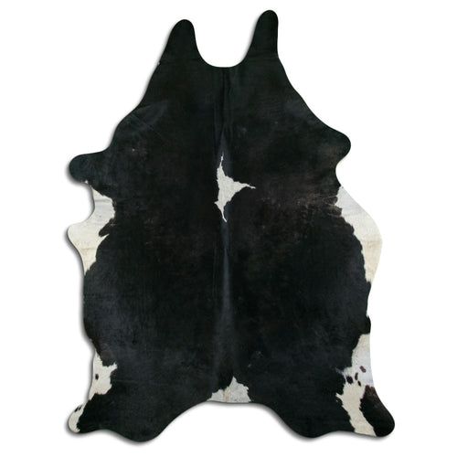 Black & White Cowhide Rug XXL