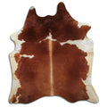 Brown & White Cowhide Rug XXL