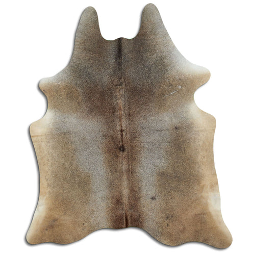 Tan Grey Cowhide Rug XL