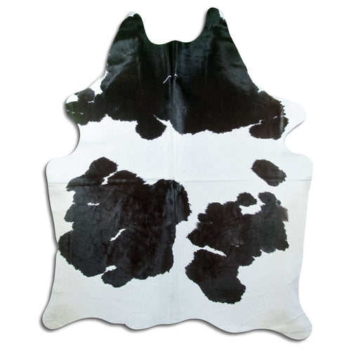 Black & White Cowhide Rug XXL