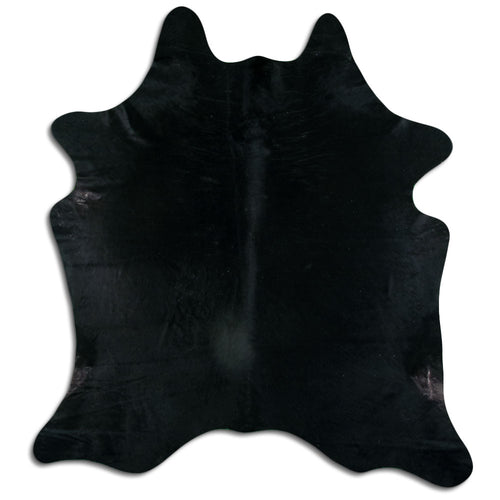 Black Cowhide Rug XXL