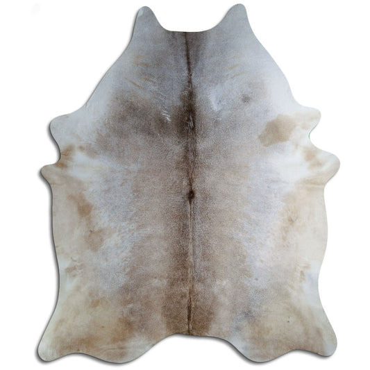 Tan Grey Cowhide Rug XXL