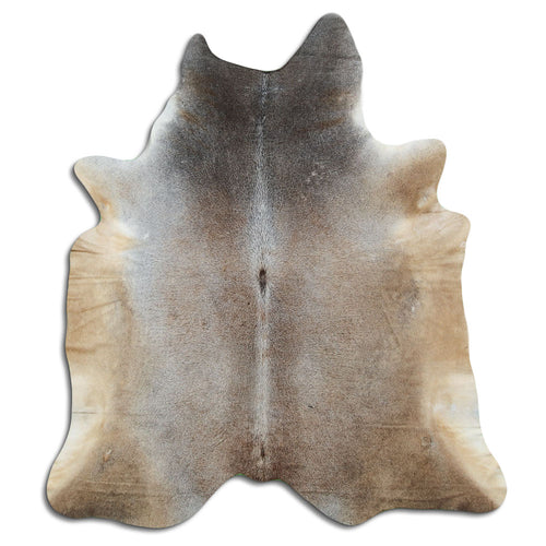 Tan Grey Cowhide Rug XXL