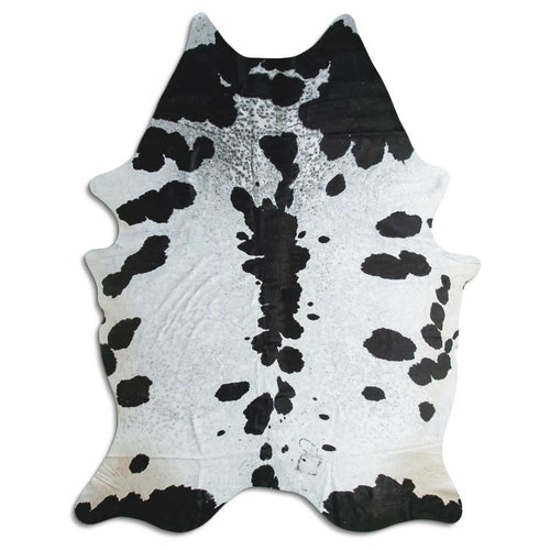 Black & White Cowhide Rug XXXL