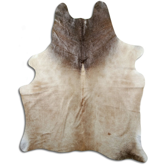 Tan Grey Cowhide Rug XL