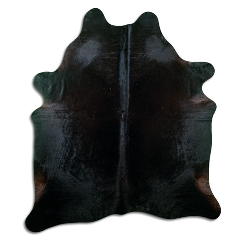 Black Cowhide Rug XL
