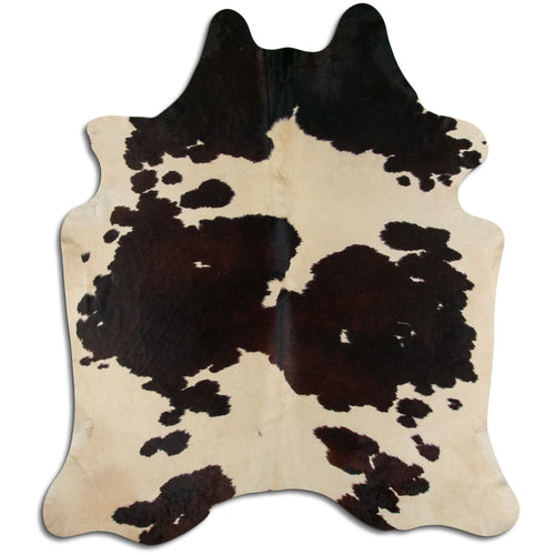 Brown & White Cowhide Rug XXL