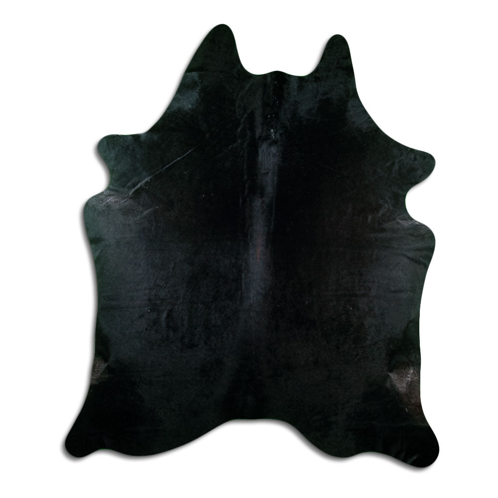 Black Cowhide Rug XL
